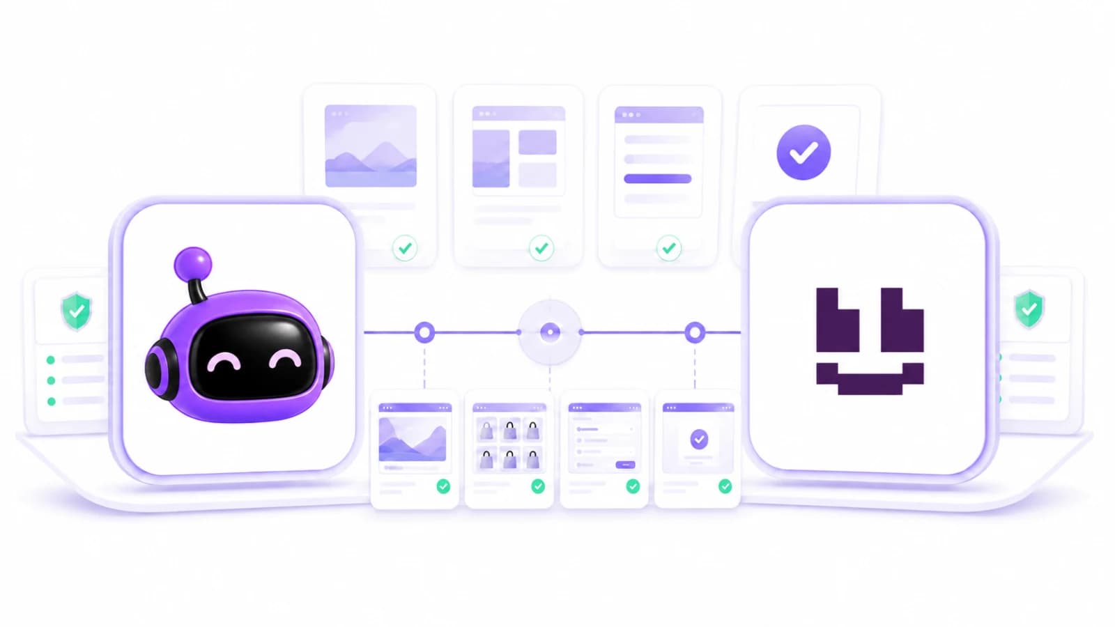 BugBug alternative comparison showing HiTest AI QA agent, browser test automation, and E2E testing evidence.